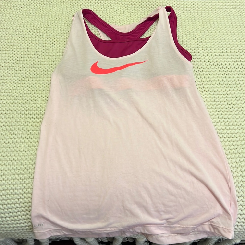 Nike girls top with built in bra